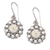 Sterling silver dangle earrings, 'Bohemian Rose' - Rose-Themed Polished Sterling Silver Dangle Earrings thumbail
