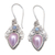 Rainbow moonstone and cultured pearl dangle earrings, 'Palatial Pearls' - Classic Rainbow Moonstone and Cultured Pearl Dangle Earrings thumbail