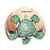 Wood catchall, 'Endearing Turtle' - Hand-Carved and Hand-Painted Turtle-Shaped Wood Catchall