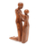 Wood sculpture, 'My Father and Me' - Father and Son Sculpture Hand-Carved in Wood in Bali