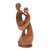 Wood sculpture, 'New Chapter' - Hand-Carved Semi-Abstract Suar Wood Family Sculpture (image 2b) thumbail