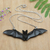 Sterling silver pendant necklace, 'King of the Night' - Handcrafted Bat-Themed Sterling Silver Pendant Necklace (image 2) thumbail