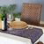 Natural fiber and cotton table runner and placemats, 'Purple Diamond' (set of 5) - Cotton Natural Fiber 5-Piece Set of Table Runner & Placemats