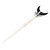 Blue topaz and horn hair pin, 'Always Fascinating' - Blue Topaz Horn Sterling Silver Crescent Moon Hair Pin