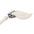 Amethyst and horn hair pin, 'Always Angelic' - Amethyst Horn Sterling Silver Hair Pin Handcrafted in Bali