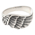 Sterling silver band ring, 'Mighty Wing' - Sterling Silver Band Ring with Wing Motif & Openwork Accent thumbail