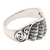 Sterling silver band ring, 'Mighty Wing' - Sterling Silver Band Ring with Wing Motif & Openwork Accent (image 2c) thumbail