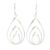 Sterling silver dangle earrings, 'Magical Core' - Drop-Shaped Polished Sterling Silver Dangle Earrings