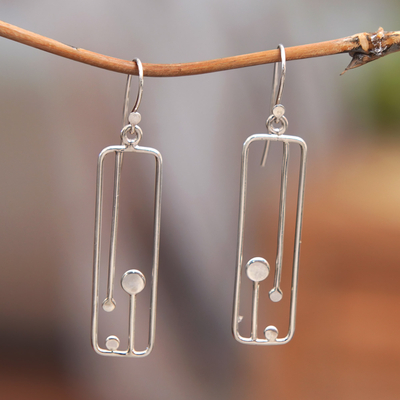 Sterling silver dangle earrings, Illusions Through Windows