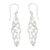 Sterling silver dangle earrings, 'Divine Convergence' - High-Polished Sterling Silver Dangle Earrings from Bali