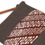 Batik cotton wristlet, 'Chocolate Parang Lereng' - Cotton Wristlet in Brown with Batik Motifs & Removable Strap