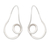 Sterling silver hoop earrings, 'Universal Cycles' - High-Polished Modern Sterling Silver Hoop Earrings from Bali