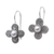 Cultured pearl drop earrings, 'Spring of Beauty' - Floral Sterling Silver Drop Earrings with White Pearls