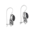 Onyx drop earrings, 'Mysticism Marchioness' - Classic Sterling Silver Drop Earrings with Onyx Jewels
