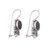 Garnet drop earrings, 'Passion Marchioness' - Classic Sterling Silver Drop Earrings with Garnet Jewels