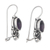 Amethyst drop earrings, 'Wisdom Marchioness' - Classic Sterling Silver Drop Earrings with Amethyst Jewels