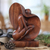 Wood sculpture, 'Female Beauty' - Abstract Female Form Wood Sculpture Hand-Carved in Bali (image 2) thumbail