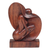 Wood sculpture, 'Female Beauty' - Abstract Female Form Wood Sculpture Hand-Carved in Bali thumbail