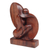 Wood sculpture, 'Female Beauty' - Abstract Female Form Wood Sculpture Hand-Carved in Bali (image 2b) thumbail