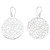 Sterling silver dangle earrings, 'Morning Spring' - Classic Round Sterling Silver Dangle Earrings from Bali
