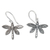 Sterling silver dangle earrings, 'Heaven's Dragonfly' - Dragonfly-Shaped Sterling Silver Dangle Earrings from Bali