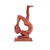 Wood sculpture, 'Time for Yoga' - Hand-Carved Abstract Wood Sculpture of Person in Yoga Pose (image 2d) thumbail