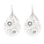 Sterling silver dangle earrings, 'Radiant Summer' - Drop-Shaped Floral Sterling Silver Dangle Earrings