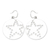 Sterling silver dangle earrings, 'You The Star' - Star-Themed Round Sterling Silver Dangle Earrings from Bali