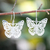 Sterling silver dangle earrings, 'Fairy Butterfly' - Polished Butterfly-Shaped Sterling Silver Dangle Earrings