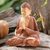 Wood sculpture, 'Meditation Master' - Hand-Carved Suar Wood Sculpture of Meditating Buddha