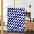 Rayon batik scarf, 'The Waves' - Fringed Patterned Blue & White Rayon Batik Scarf from Java
