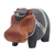 estatuilla de madera - Figura policia hipopotamo suar pintada a mano