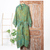 Men's batik rayon robe, 'Greenery' - Men's Patterned Batik Rayon Robe in Green Turquoise & Brown (image 2) thumbail