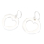 Sterling silver dangle earrings, 'Open Heart' - Polished Sterling Silver Heart Themed Dangle Earrings