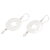 Aretes colgantes de perlas cultivadas - Pendientes colgantes de estrella de plata de ley con perlas grises