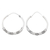 Sterling silver hoop earrings, 'Mystic Cycles' - Polished Traditional Sterling Silver Hoop Earrings from Bali thumbail
