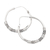 Sterling silver hoop earrings, 'Mystic Cycles' - Polished Traditional Sterling Silver Hoop Earrings from Bali (image 2c) thumbail