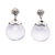 Rose quartz dangle earrings, 'Romance Drop' - Drop-Shaped 13-Carat Rose Quartz Dangle Earrings thumbail