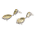 Lemon quartz dangle earrings, 'Imperial Bliss' - 17-Carat Pear and Marquise Lemon Quartz Dangle Earrings (image 2c) thumbail