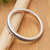 Sterling silver band ring, 'Indonesia Dots' - Classic Oxidized and High-Polished Sterling Silver Band Ring (image 2b) thumbail