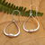 Cultured pearl dangle earrings, 'Ocean Core' - Modern Peach-Toned Cultured Pearl Dangle Earrings (image 2) thumbail
