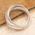 Sterling silver band ring, 'Radiant Hoop' - Modern Minimalist Polished Sterling Silver Band Ring (image 2b) thumbail