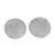 Sterling silver stud earrings, 'Novel Core' - Brushed-Satin-Finished Round Sterling Silver Stud Earrings