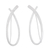 Sterling silver drop earrings, 'Your Promise' - Abstract Brushed-Satin Sterling Silver Drop Earrings