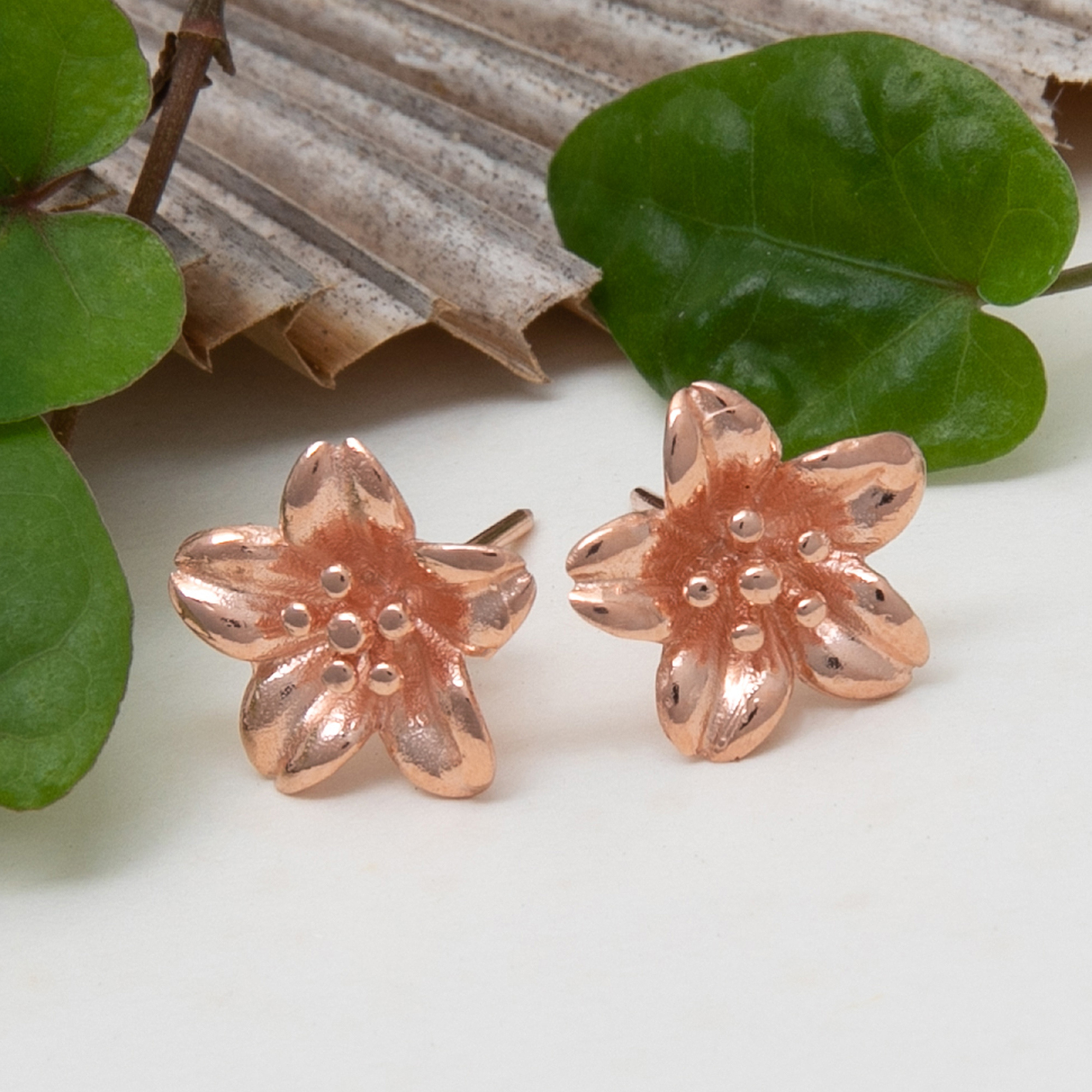 Discover 233+ rose gold artificial earrings