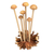 Wood figurine, 'Mushroom Spectacle' - Wood Sculpture with Mushroom-Like Base Handcrafted in Bali