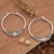 Gold-accented hoop earrings, 'Kingdom Flair' - Traditional 18k Gold-Accented Hoop Earrings from Bali (image 2b) thumbail