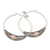 Gold-accented hoop earrings, 'Kingdom Flair' - Traditional 18k Gold-Accented Hoop Earrings from Bali (image 2c) thumbail