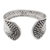 Sterling silver cuff bracelet, 'Woven Luxury' - Classic Sterling Silver Cuff Bracelet in a Polished Finish (image 2d) thumbail