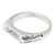 Sterling silver band ring, 'Blooming Spell' - Polished Floral Sterling Silver Band Ring from Bali